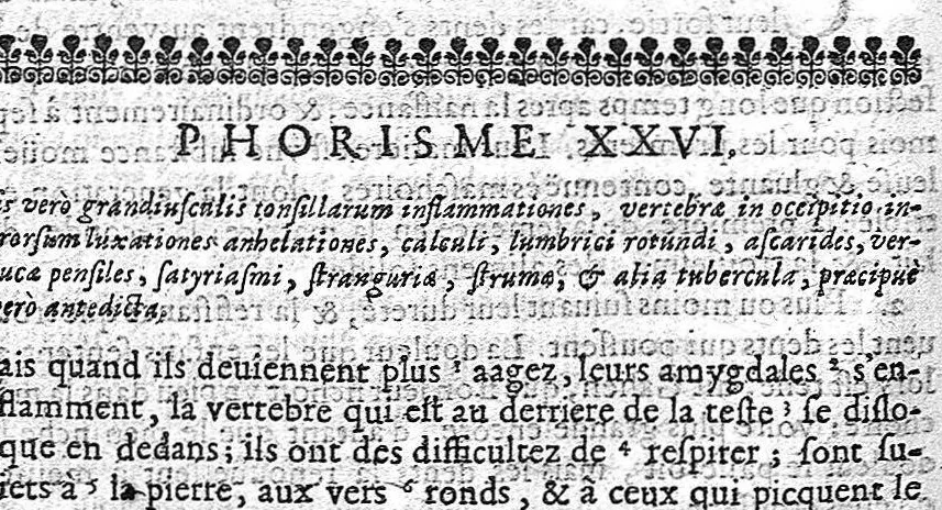 An illustration from Les sept livres d'Aphorismes du grand Hippocrate,..., 1645, leaf 287