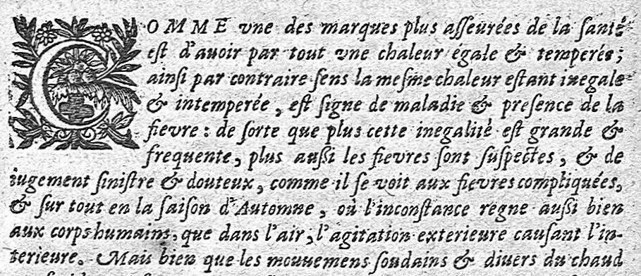 An illustration from Les sept livres d'Aphorismes du grand Hippocrate,..., 1645, leaf 822