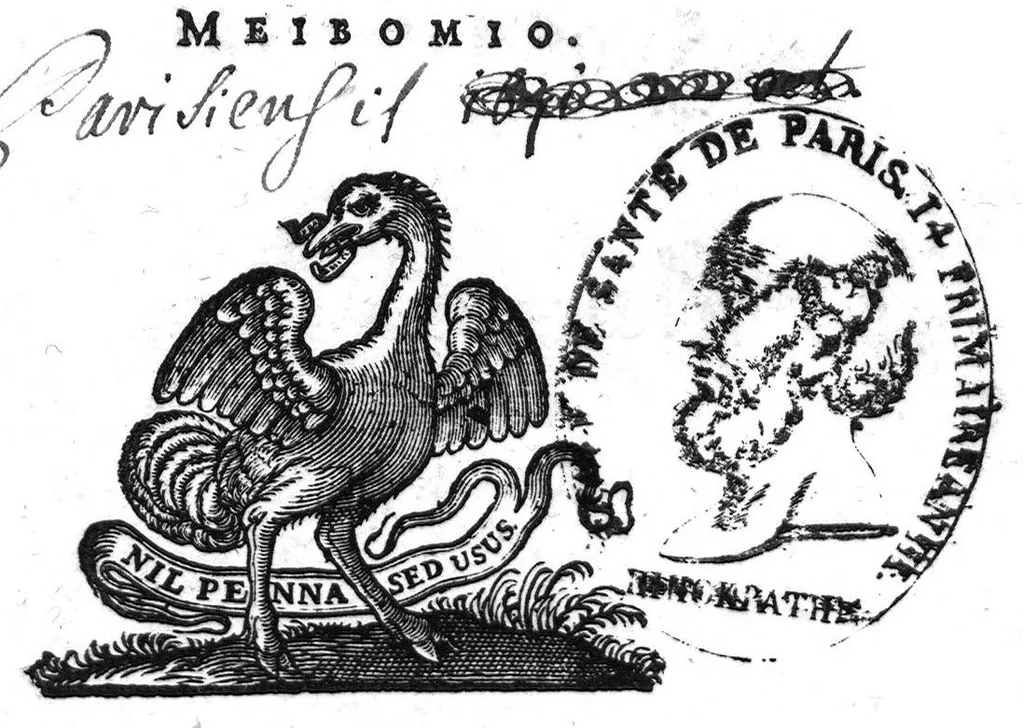 An illustration from Hippocratis Magni [Orkos], sive Jusjurandum. Recensitum et libro commentario illustratum a Joanne Henrico Meibomio., 1643, leaf 0