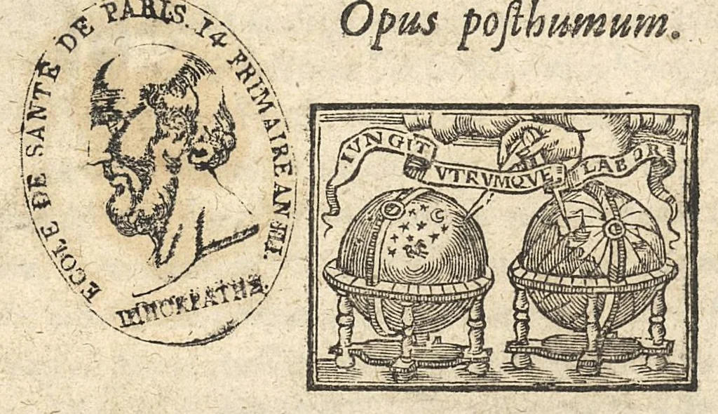 An illustration from Promptuarium Hippocratis in locos communes, 1683, leaf 0