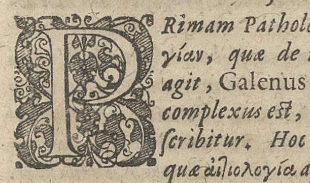 An illustration from Liber Galeni De morborum causis: in theses contractus, & publici ac solennis exercitij gratia in inclyta Argentoratensium academia ad disputandum propositus a Melchiore Sebizio, medicinae doctore ac professore, acad. p.t. rectore, & reipub. archiatro. respondente Amando Hartigio, Zittavia-Lusatio. In auditorio majore ...Julio, horis mattutinis, 1630, leaf 2