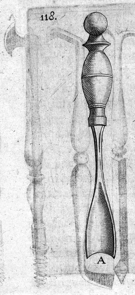 An illustration from Petri Paaw Amsteldamensis Succenturiatus Anatomicus. continens Commentaria in Hippocratem, de Capitis Vulneribus. additae In aliquot Capita libri VIII C. Celsi Explicationes. Ad illustres, Nobiles, Praepotentes, ac verè Magnifices Hollandiae Westfrisiaeque Ordines., 1616, leaf 127