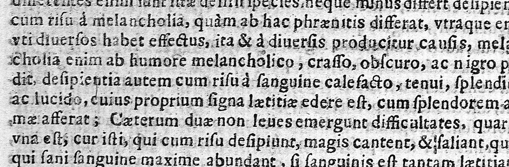 An illustration from Quadripartitum melancholicum : quo variae quaestiones de melancholiae morbo, essentia, differentiis, causis, prognosi, curatione habentur, et plura de morbo hypocondriaco ..., 1645, leaf 119