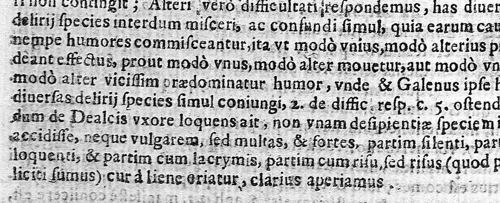 An illustration from Quadripartitum melancholicum : quo variae quaestiones de melancholiae morbo, essentia, differentiis, causis, prognosi, curatione habentur, et plura de morbo hypocondriaco ..., 1645, leaf 119