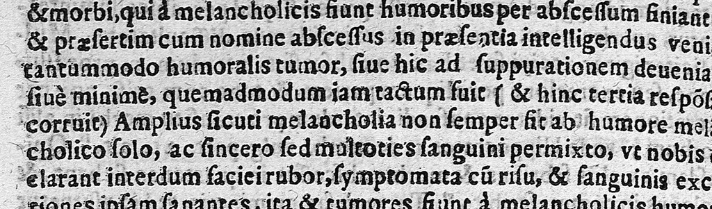 An illustration from Quadripartitum melancholicum : quo variae quaestiones de melancholiae morbo, essentia, differentiis, causis, prognosi, curatione habentur, et plura de morbo hypocondriaco ..., 1645, leaf 233