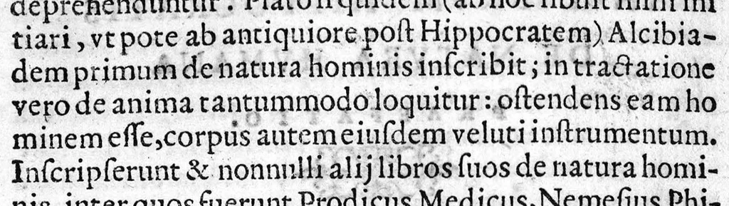 An illustration from Iacobi Scutellarii [...] in Librum Hippocratis de Natura humana commentarius, 1568, leaf 11