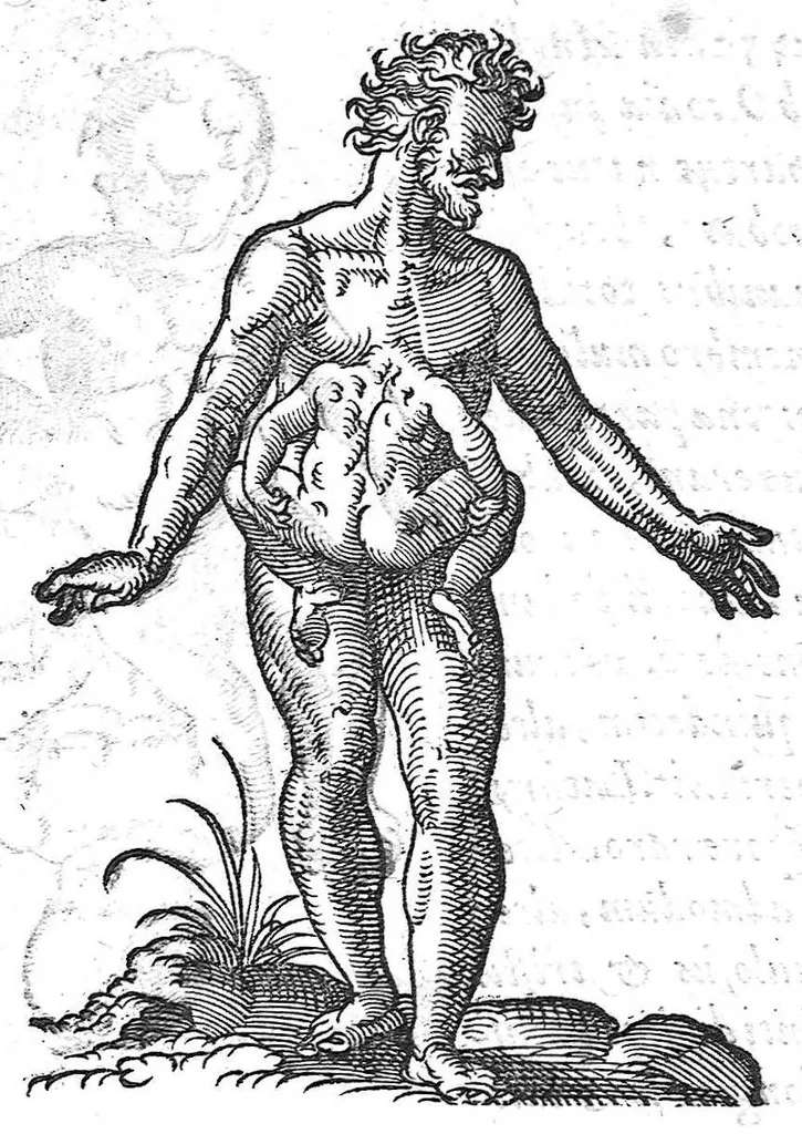 An illustration from De conceptu et generatione hominis, 1580, leaf 95