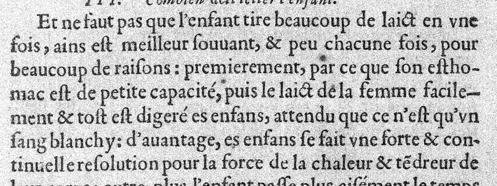 An illustration from Cinq livres de la maniere de nourrir et gouverner les enfans des leur naissance. Par M. Simon de Vallambert, Medecin de madame la Duchesse de Savoye et de Berry, et depuys peu de temps, de monseigneur le Duc d’Orleans,, 1565, leaf 139