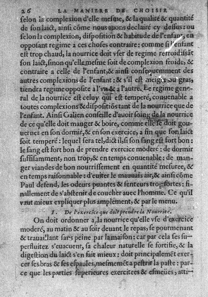 An illustration from Cinq livres de la maniere de nourrir et gouverner les enfans des leur naissance. Par M. Simon de Vallambert, Medecin de madame la Duchesse de Savoye et de Berry, et depuys peu de temps, de monseigneur le Duc d’Orleans,, 1565, leaf 34