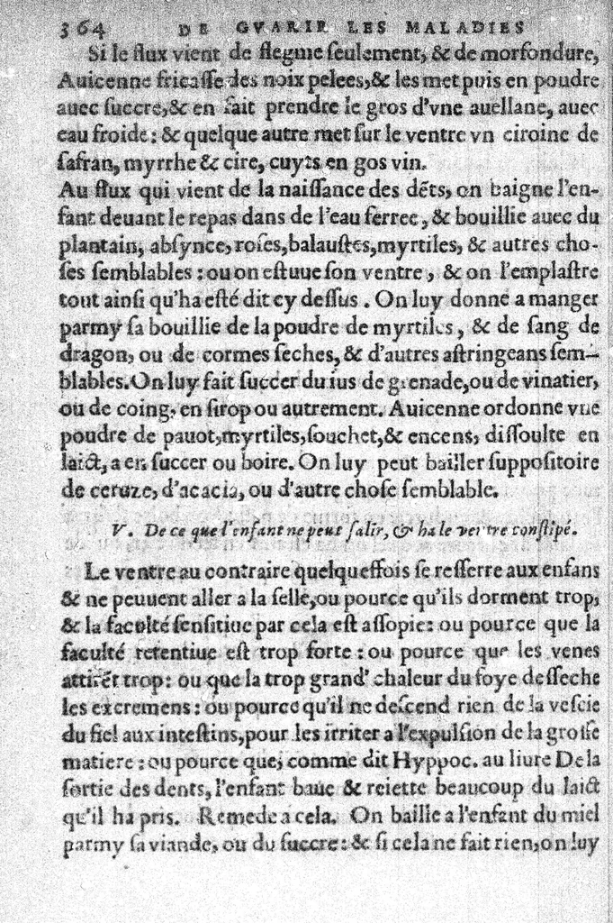 An illustration from Cinq livres de la maniere de nourrir et gouverner les enfans des leur naissance. Par M. Simon de Vallambert, Medecin de madame la Duchesse de Savoye et de Berry, et depuys peu de temps, de monseigneur le Duc d’Orleans,, 1565, leaf 372