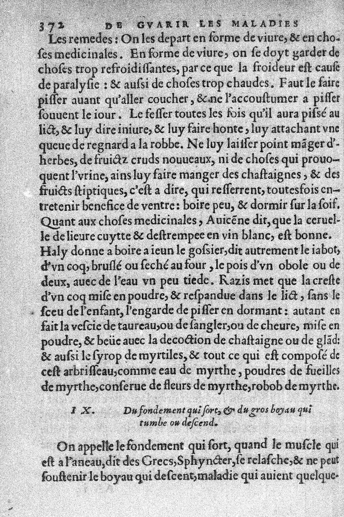 An illustration from Cinq livres de la maniere de nourrir et gouverner les enfans des leur naissance. Par M. Simon de Vallambert, Medecin de madame la Duchesse de Savoye et de Berry, et depuys peu de temps, de monseigneur le Duc d’Orleans,, 1565, leaf 380