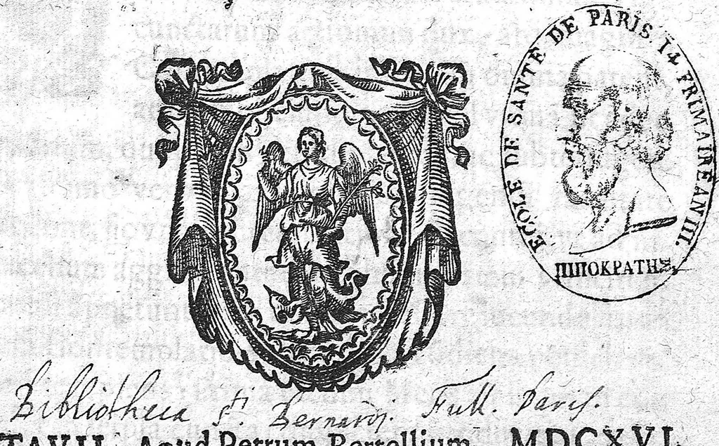 An illustration from De perfecta constitutione hominis in utero, 1616, leaf 0