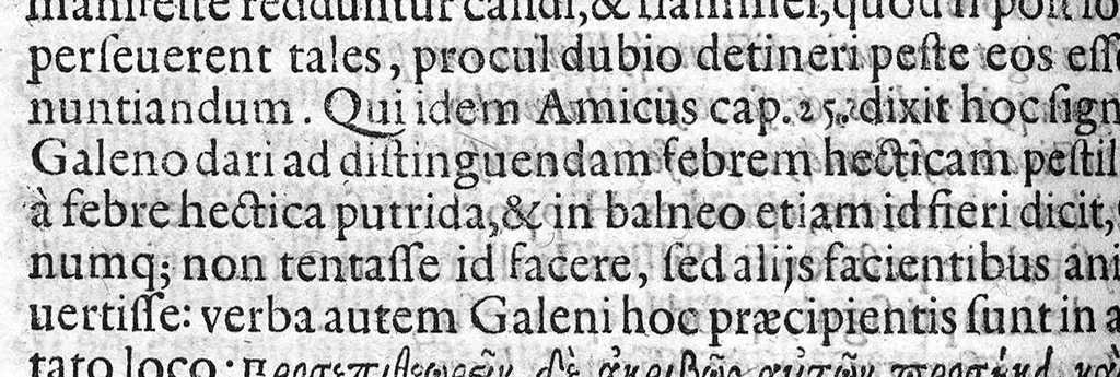 An illustration from Praelectiones Marciae, sive Commentaria in Thucydidis historiam, seu narrationem de Peste Atheniensium., 1603, leaf 277