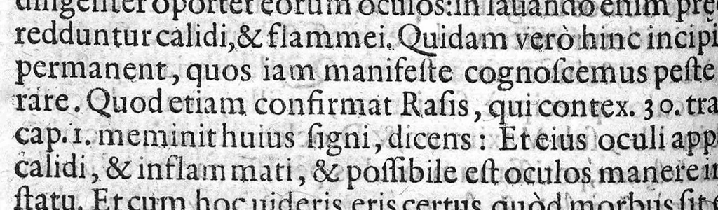 An illustration from Praelectiones Marciae, sive Commentaria in Thucydidis historiam, seu narrationem de Peste Atheniensium., 1603, leaf 277