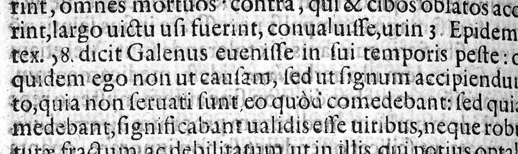 An illustration from Praelectiones Marciae, sive Commentaria in Thucydidis historiam, seu narrationem de Peste Atheniensium., 1603, leaf 491