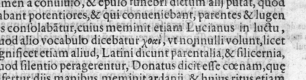 An illustration from Praelectiones Marciae, sive Commentaria in Thucydidis historiam, seu narrationem de Peste Atheniensium., 1603, leaf 572