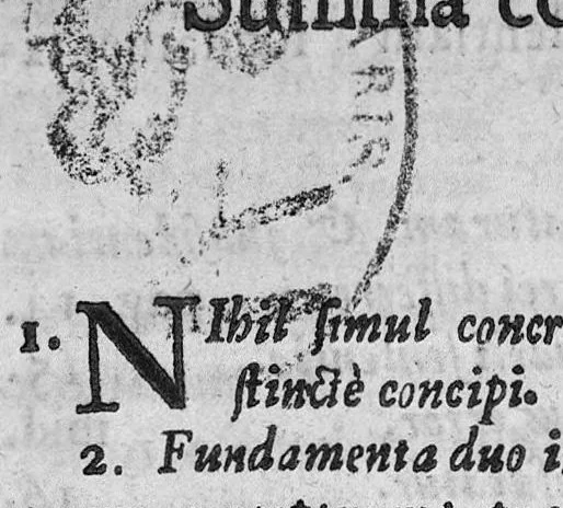 An illustration from Tractatus de natura substantiae energetica, seu de vita naturae ejusque tribus primis facultatibus I. perceptiva, II. appetitiva, et III. motiva... authore Francisco Glissonio, 1672, leaf 32
