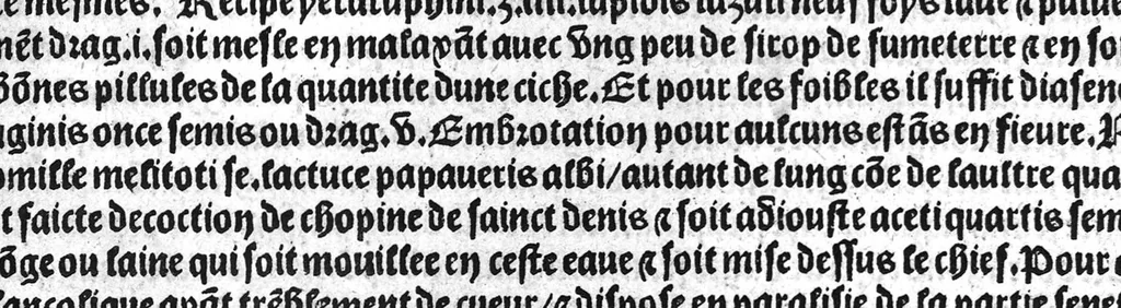 An illustration from Le tresor des pouvres selon maistre Arnoult de Villenove : maistre Gerard de Solo et plusieurs aultres docteurs en medecine de Montpellier, 1518, leaf 126