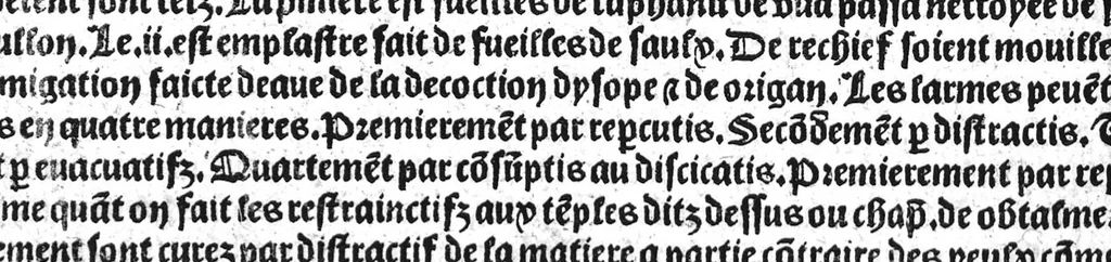 An illustration from Le tresor des pouvres selon maistre Arnoult de Villenove : maistre Gerard de Solo et plusieurs aultres docteurs en medecine de Montpellier, 1518, leaf 131