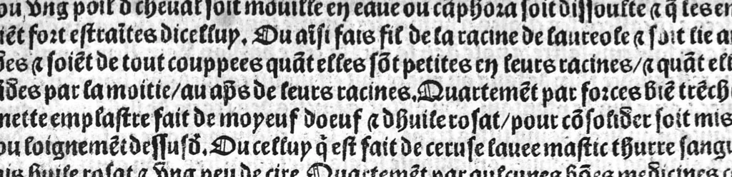 An illustration from Le tresor des pouvres selon maistre Arnoult de Villenove : maistre Gerard de Solo et plusieurs aultres docteurs en medecine de Montpellier, 1518, leaf 160