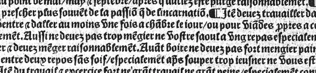 An illustration from Le tresor des pouvres selon maistre Arnoult de Villenove : maistre Gerard de Solo et plusieurs aultres docteurs en medecine de Montpellier, 1518, leaf 200
