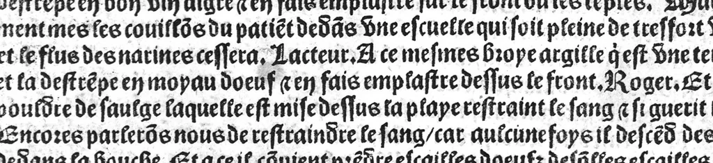An illustration from Le tresor des pouvres selon maistre Arnoult de Villenove : maistre Gerard de Solo et plusieurs aultres docteurs en medecine de Montpellier, 1518, leaf 23