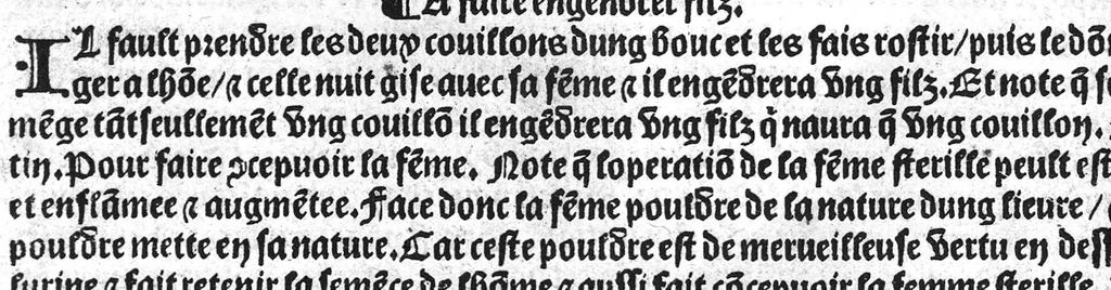 An illustration from Le tresor des pouvres selon maistre Arnoult de Villenove : maistre Gerard de Solo et plusieurs aultres docteurs en medecine de Montpellier, 1518, leaf 71