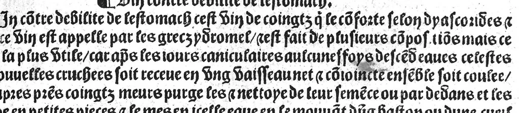 An illustration from Le tresor des pouvres selon maistre Arnoult de Villenove : maistre Gerard de Solo et plusieurs aultres docteurs en medecine de Montpellier, 1518, leaf 82