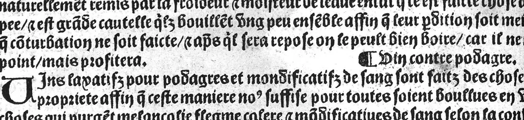 An illustration from Le tresor des pouvres selon maistre Arnoult de Villenove : maistre Gerard de Solo et plusieurs aultres docteurs en medecine de Montpellier, 1518, leaf 93