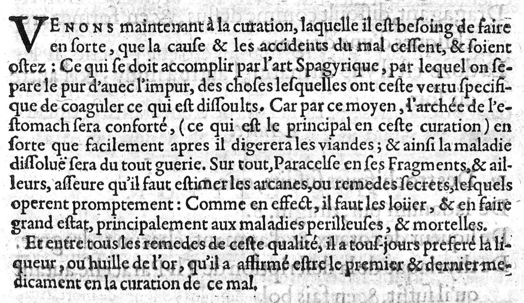 An illustration from Les IXV livres des paragraphes de Ph. Theoph. Paracelse Bombast,...où sont contenus en epitome ses secrets admirables...; traduicts du latin en françois,...par C. de Sarcilly..., 1631, leaf 58