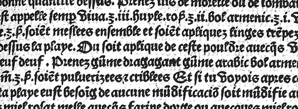 An illustration from La cyrurgie de maistre Guillaume de Salicet, 1505, leaf 108