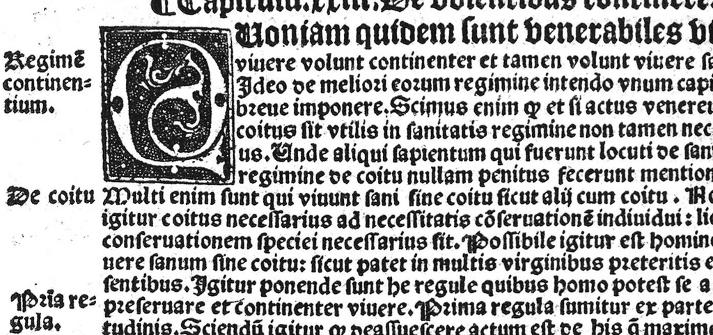 An illustration from Regimen sanitatis, 1506, leaf 125