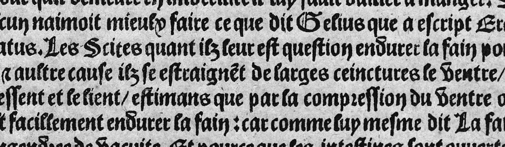 An illustration from Guaiacum. L’experience et approbation Ulrich de Huten notable chevalier. Touchant la medecine du boys dict Guaiacum. Pour circonvenir et dechasser la maladie indeuement appelle francoyse Aincois par gens de meilleur jugement est dicte et appelle la maladie de Neaples, traduicte et interpretee par maistre Jehan Cheradame, Hypocrates estudiant en la faculte et art de medecine,, 1520, leaf 44