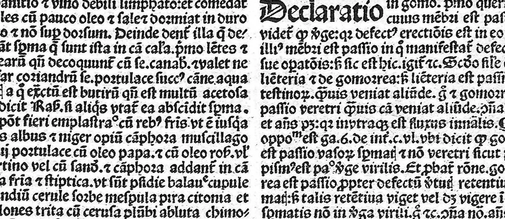 An illustration from Practica Valesci de Tharanta : que alias Philonium dicitur. Una cum domini Joannis de tornamira introductorio. Suivi de : Summula Jacobi de Partibus alphabetum super plurimis remediis ex ipsius mesue libris exerptis..., 1500, leaf 541