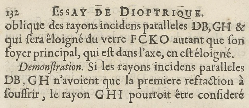 An illustration from Essay de dioptrique, 1694, leaf 159