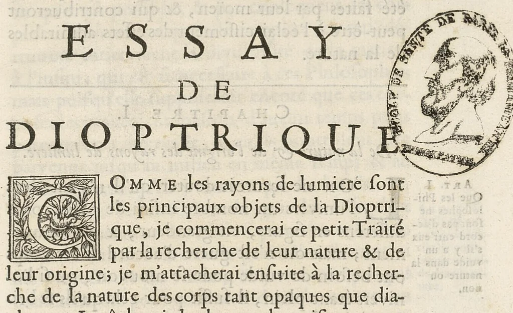 An illustration from Essay de dioptrique, 1694, leaf 28