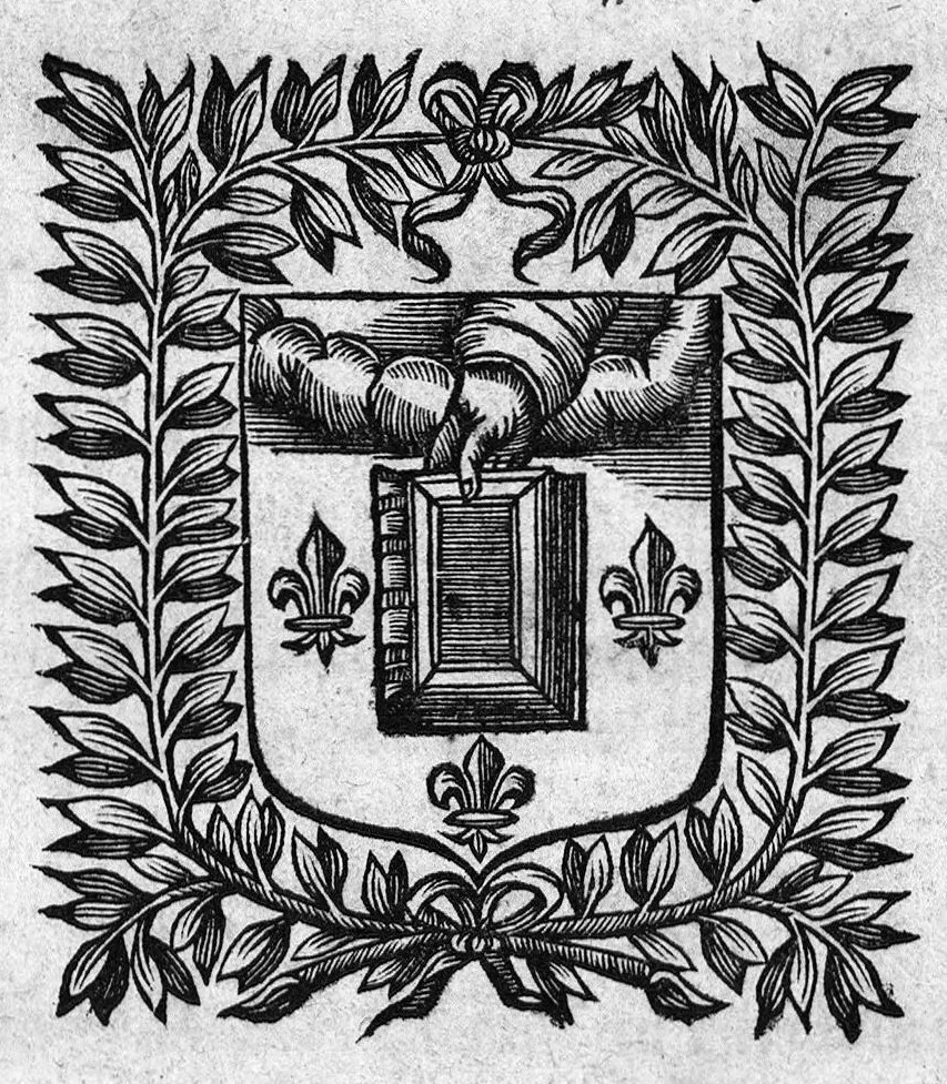 An illustration from Remarques sur la dignité, rang, préséance, autorité et jurisdiction du recteur de l'université de Paris, par M. César Egasse du Boulay,..., 1668, leaf 3