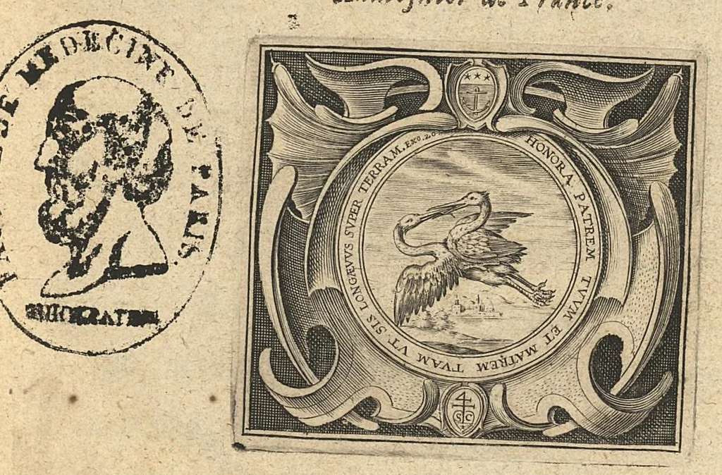 An illustration from Du chocolate. Discours curieux, divisé en quatre parties...trad. d'espagnol en françois sur l'impression faite à Madrid l'an 1631..., 1643, leaf 0