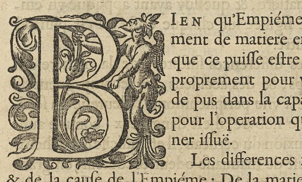 An illustration from Oeuvres...contenant un traité des operations de chirurgie, un traité des tumeurs, & un dictionnaire etymologique de mots grecs sevans à la médecine, recueillies par maistre Guillaule Parthon, 1658, leaf 70
