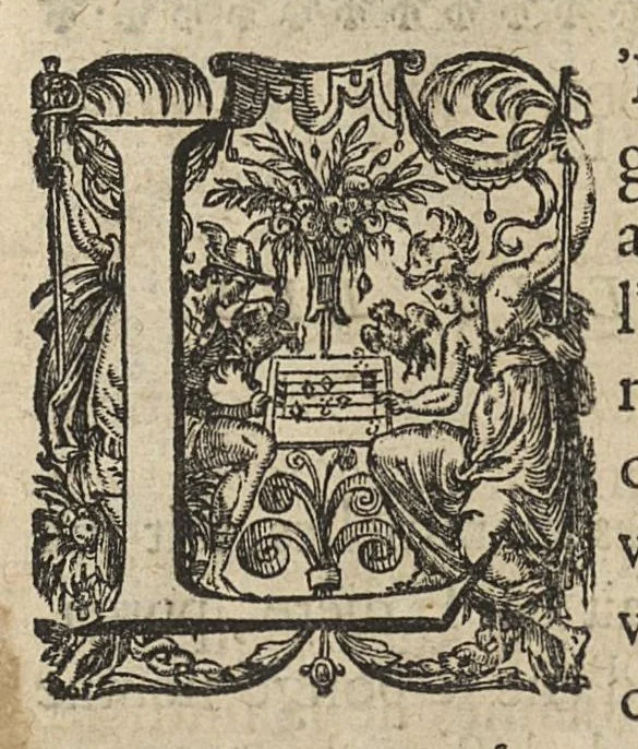 An illustration from Oeuvres...contenant un traité des operations de chirurgie, un traité des tumeurs, & un dictionnaire etymologique de mots grecs sevans à la médecine, recueillies par maistre Guillaule Parthon, 1658, leaf 75