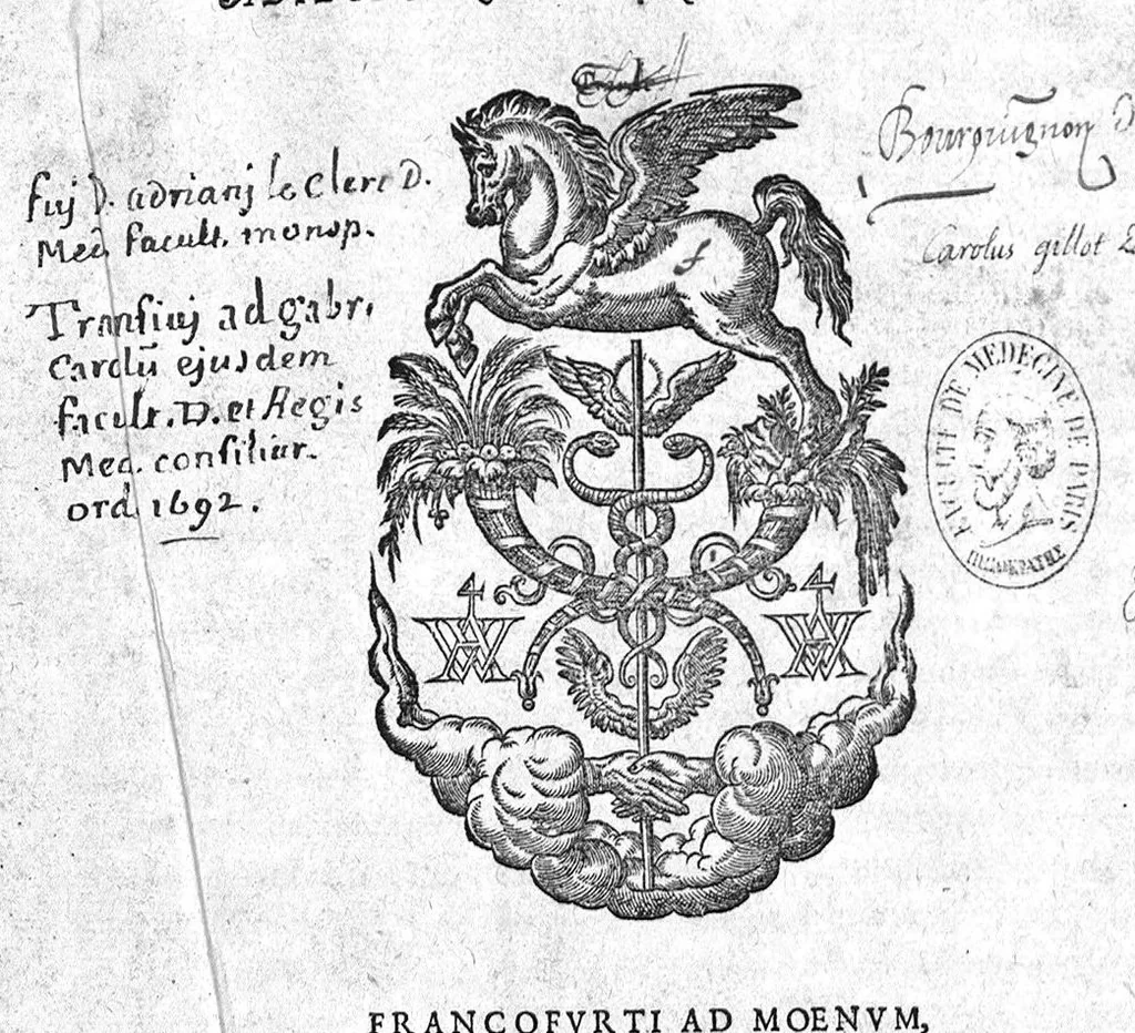 An illustration from Controversiarum medicarum et philosophicarum libri decem., 1582, leaf 0