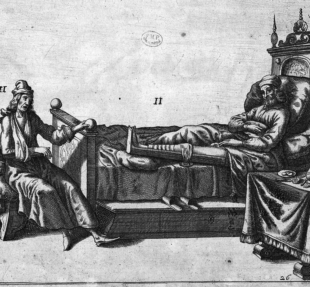 An illustration from Cheiroplotheke, seu... Armamentarium chirurgicum XLIII tabulis... exornatum. Opus posthumum..., 1655, leaf 64
