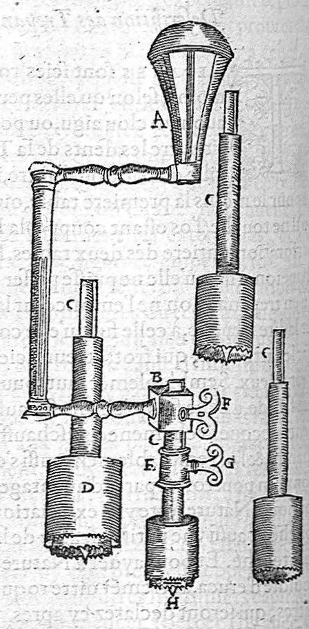 An illustration from Les Oeuvres d’Ambroise Paré, conseiller et premier chirurgien du roy, divisées en vingt-sept livres : avec les figures et portraicts tant de l’Anatomie que des instruments de chirurgie et de plusieurs monstres : reveuz et augmentez par l’autheur pour la seconde Edition, Paris,, 1579, leaf 384