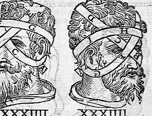 An illustration from De anatome corporis humani. Libri VII, 1611, leaf 407