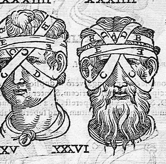 An illustration from De anatome corporis humani. Libri VII, 1611, leaf 407