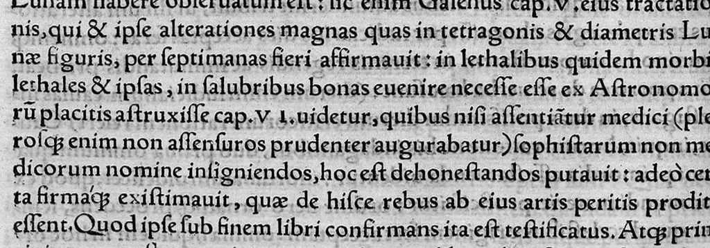 An illustration from Ennarationum medicinalium libri sex..., 1554, leaf 385