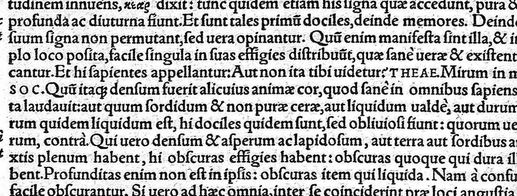 An illustration from Platonis opera qvae ad nos extant omnia per Ianvm Cornarivm Latina lingua conscripta Eiusdem Iani Cornarii eclogæ decem, breuiter et sententiarum et genuinæ verborum lectionis, locos selectos complectentes ; Additis Marsilii Ficini argumentis et commentariis in singulos dialogos cum indice rerum memorabilium elaboratissimo, 1561, leaf 151