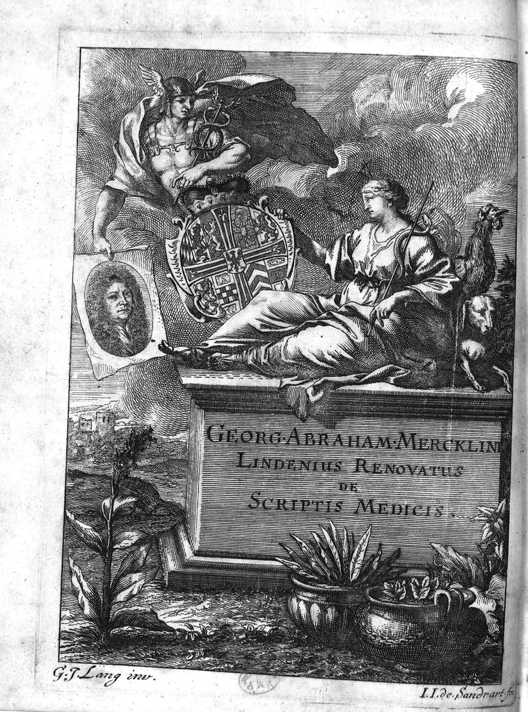 An illustration from Lindenius renovatus sive Johannis Antonidae Van der Linden De Scriptis Medicis libri duo, 1686, leaf 0