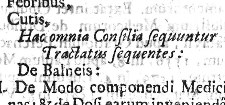 An illustration from Lindenius renovatus sive Johannis Antonidae Van der Linden De Scriptis Medicis libri duo, 1686, leaf 141