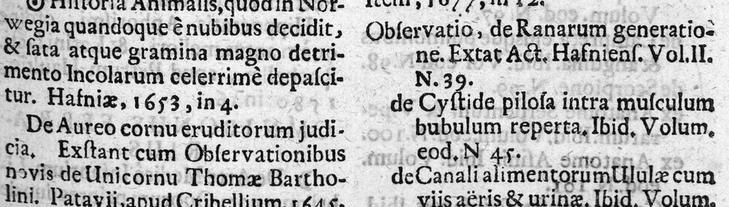 An illustration from Lindenius renovatus sive Johannis Antonidae Van der Linden De Scriptis Medicis libri duo, 1686, leaf 869
